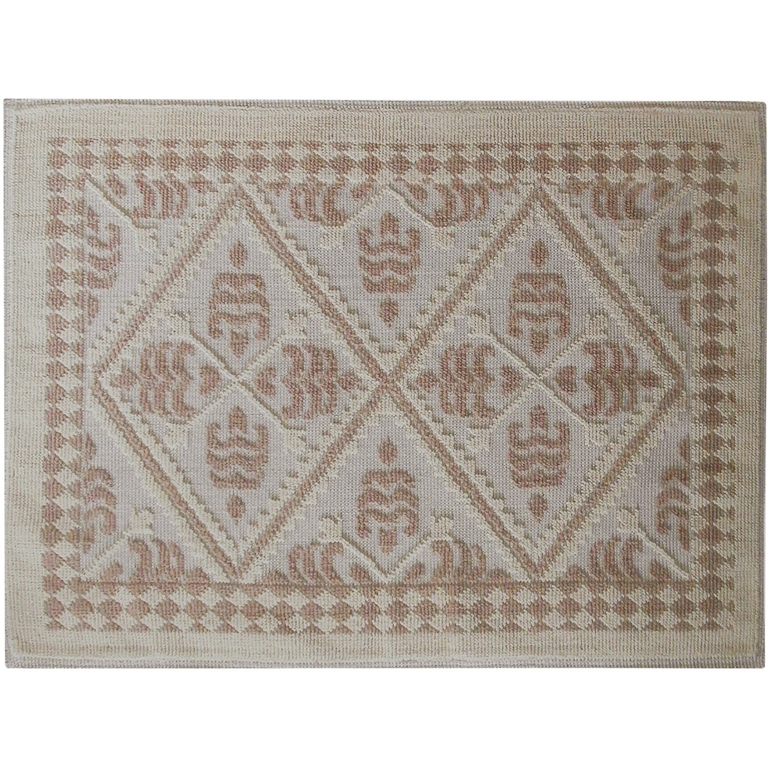 VALTEX - Tappeto rettangolare Sassari in cotone e poliestere Tortora 60x110 cm